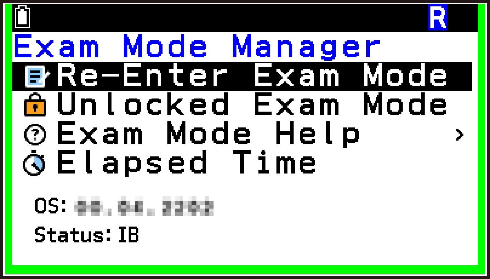 CY876_Exam Mode_Entering _1